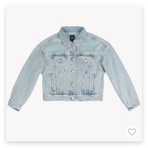 Women’s cropped denim trucker jacket | Wild Fable | light blue | medium